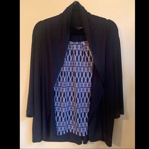 Top by East 5th. Jacket & Tank is connected. XL.